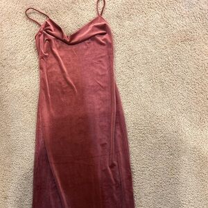 SHEIN Rust Midi Dress